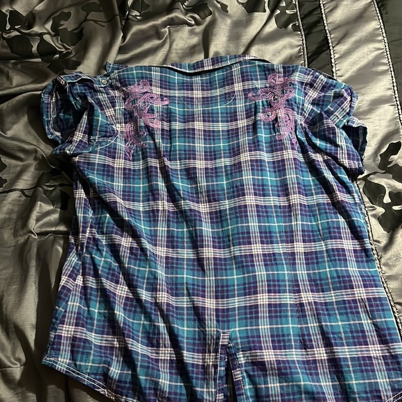 Rock 47 plaid button down - Picture 3 of 3